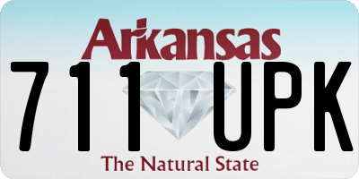 AR license plate 711UPK