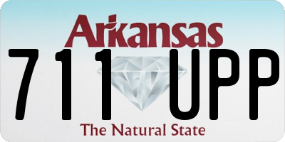 AR license plate 711UPP