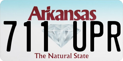 AR license plate 711UPR