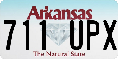 AR license plate 711UPX