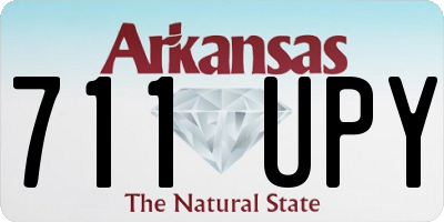 AR license plate 711UPY
