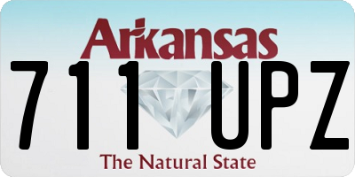 AR license plate 711UPZ