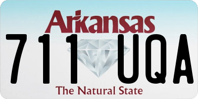 AR license plate 711UQA