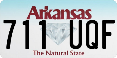 AR license plate 711UQF