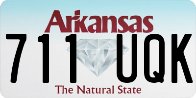 AR license plate 711UQK