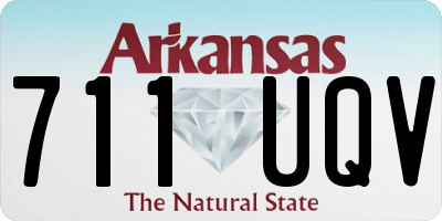 AR license plate 711UQV