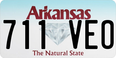 AR license plate 711VEO