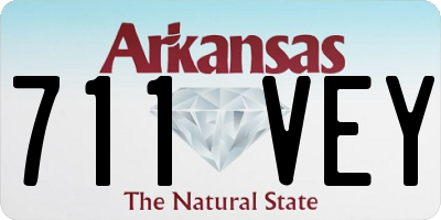 AR license plate 711VEY