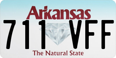 AR license plate 711VFF