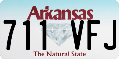 AR license plate 711VFJ