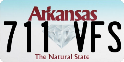 AR license plate 711VFS