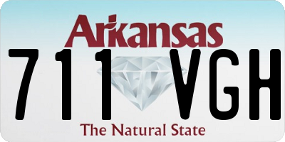 AR license plate 711VGH