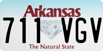 AR license plate 711VGV