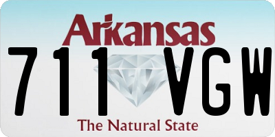 AR license plate 711VGW