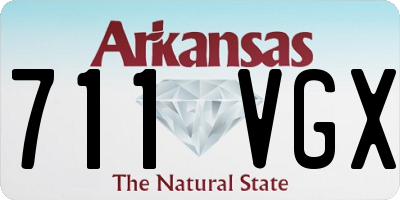 AR license plate 711VGX