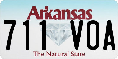 AR license plate 711VOA