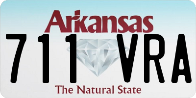 AR license plate 711VRA