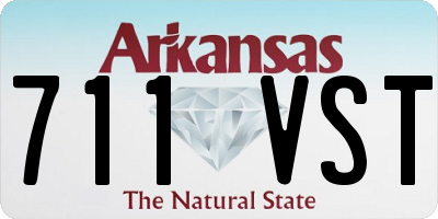 AR license plate 711VST