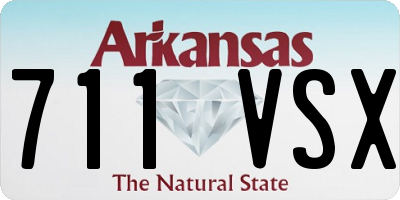 AR license plate 711VSX