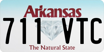 AR license plate 711VTC