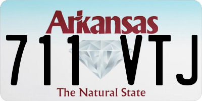 AR license plate 711VTJ