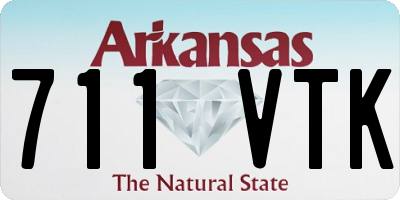 AR license plate 711VTK