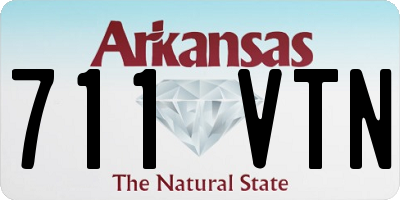 AR license plate 711VTN