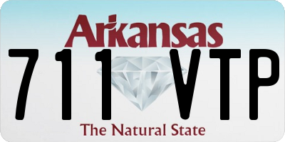 AR license plate 711VTP