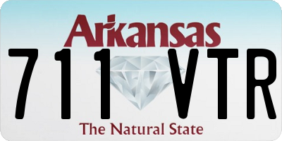 AR license plate 711VTR