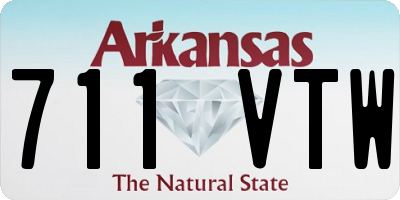 AR license plate 711VTW