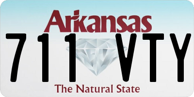 AR license plate 711VTY