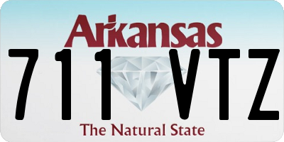 AR license plate 711VTZ