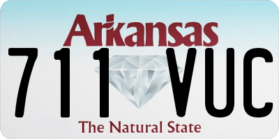 AR license plate 711VUC
