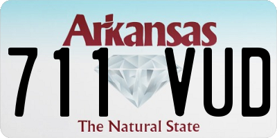 AR license plate 711VUD