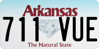 AR license plate 711VUE