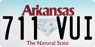 AR license plate 711VUI