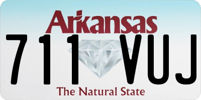 AR license plate 711VUJ