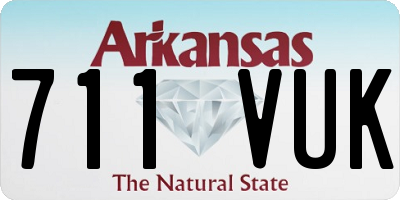 AR license plate 711VUK