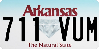 AR license plate 711VUM