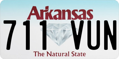 AR license plate 711VUN