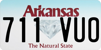 AR license plate 711VUO