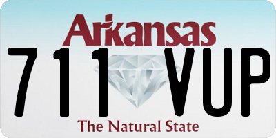 AR license plate 711VUP