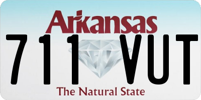 AR license plate 711VUT