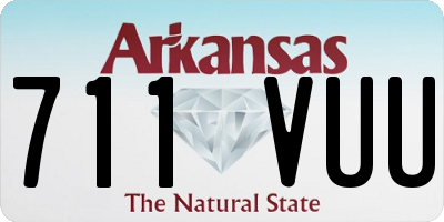 AR license plate 711VUU