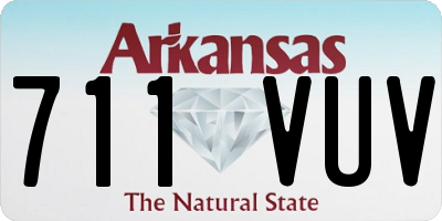 AR license plate 711VUV