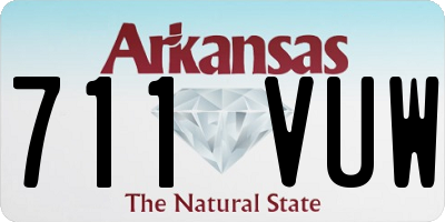AR license plate 711VUW