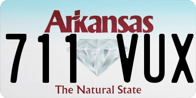 AR license plate 711VUX