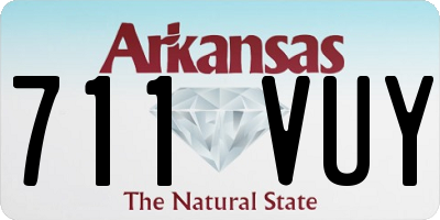 AR license plate 711VUY