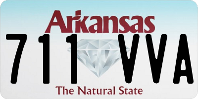 AR license plate 711VVA