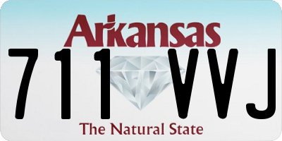 AR license plate 711VVJ